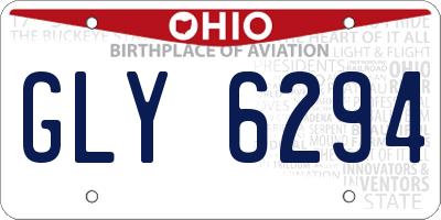 OH license plate GLY6294
