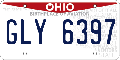OH license plate GLY6397