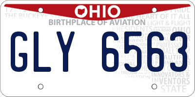 OH license plate GLY6563