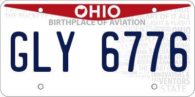 OH license plate GLY6776