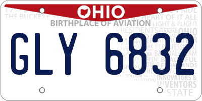 OH license plate GLY6832