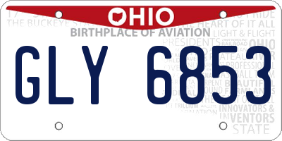 OH license plate GLY6853