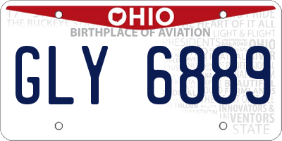 OH license plate GLY6889