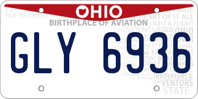 OH license plate GLY6936