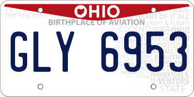OH license plate GLY6953