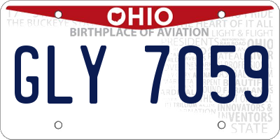 OH license plate GLY7059