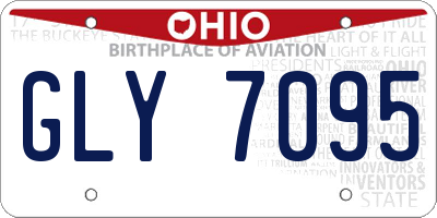OH license plate GLY7095