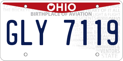 OH license plate GLY7119