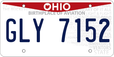 OH license plate GLY7152
