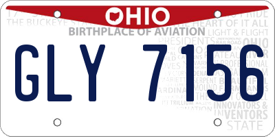 OH license plate GLY7156