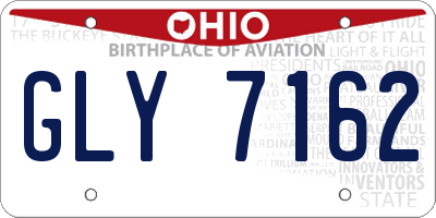 OH license plate GLY7162