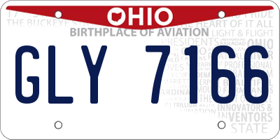 OH license plate GLY7166