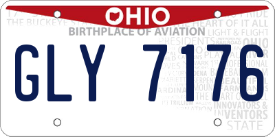 OH license plate GLY7176
