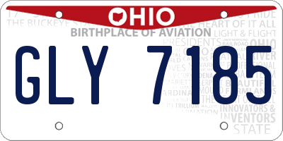 OH license plate GLY7185