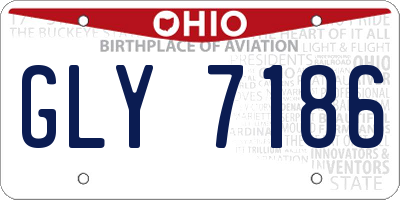 OH license plate GLY7186