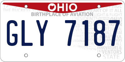 OH license plate GLY7187