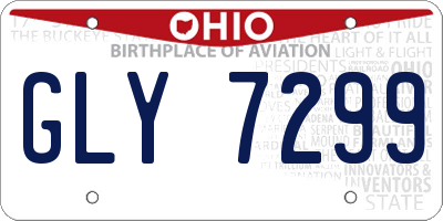 OH license plate GLY7299