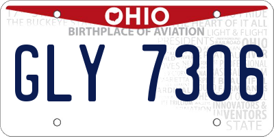 OH license plate GLY7306