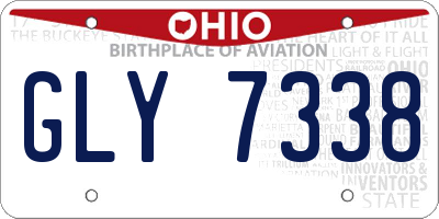 OH license plate GLY7338
