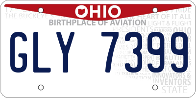 OH license plate GLY7399