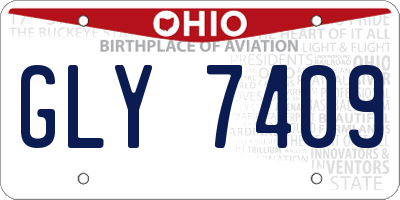OH license plate GLY7409