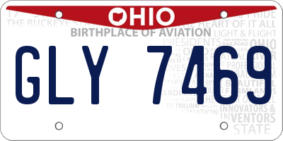 OH license plate GLY7469