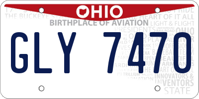 OH license plate GLY7470