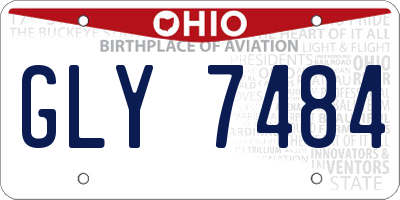 OH license plate GLY7484