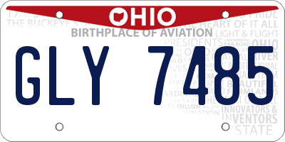 OH license plate GLY7485