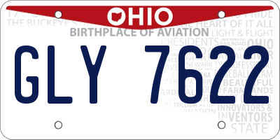 OH license plate GLY7622