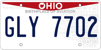 OH license plate GLY7702