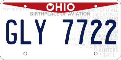 OH license plate GLY7722