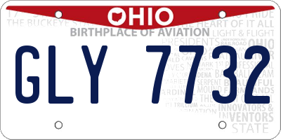 OH license plate GLY7732