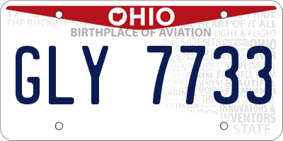 OH license plate GLY7733
