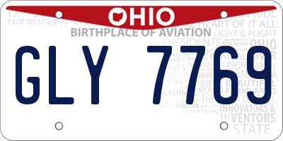 OH license plate GLY7769