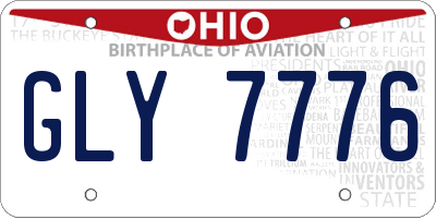OH license plate GLY7776