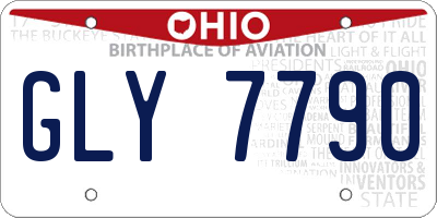 OH license plate GLY7790