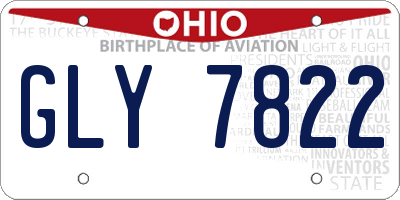OH license plate GLY7822