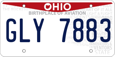 OH license plate GLY7883