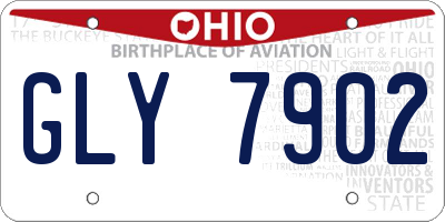OH license plate GLY7902