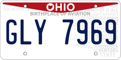 OH license plate GLY7969