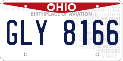 OH license plate GLY8166
