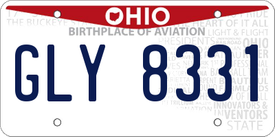 OH license plate GLY8331