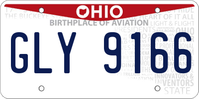 OH license plate GLY9166