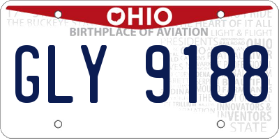 OH license plate GLY9188