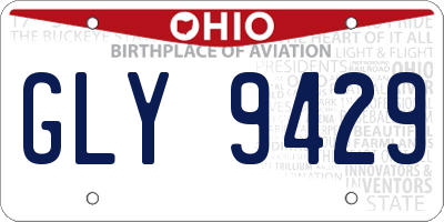 OH license plate GLY9429