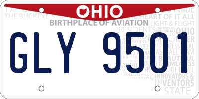 OH license plate GLY9501