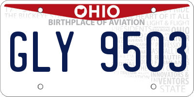 OH license plate GLY9503