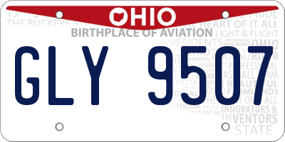 OH license plate GLY9507