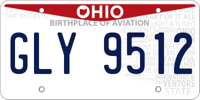 OH license plate GLY9512